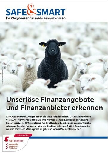 Safe & Smart Unseriöse Finanzangebote und Finanzanbieter erkennen