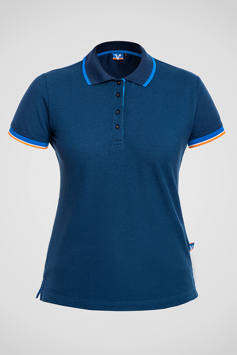  Poloshirt Damen blau