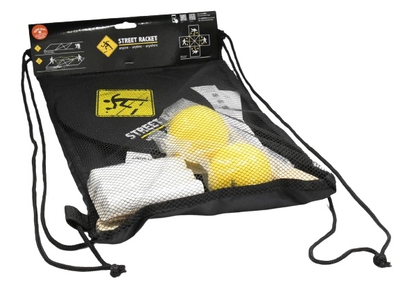 Street Racket Set verpackt Rückseite Street Racket Set