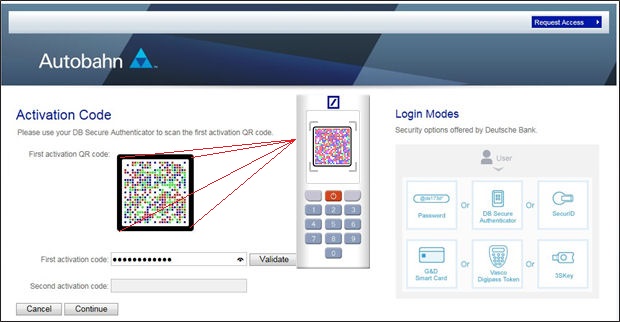 photoTAN-Lesegerät DigiPass 760 (Deutsche Bank) Erklärbild Lesegerät