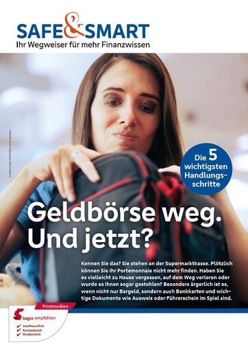 Safe&Smart Logo mit Name Geldbörse weg. Und jetzt?