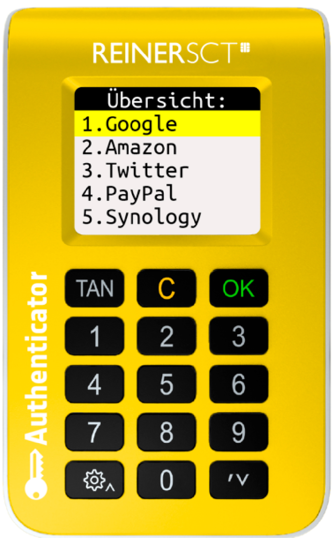 Reiner SCT Authenticator Reiner SCT Authenticator Frontasicht mit Text