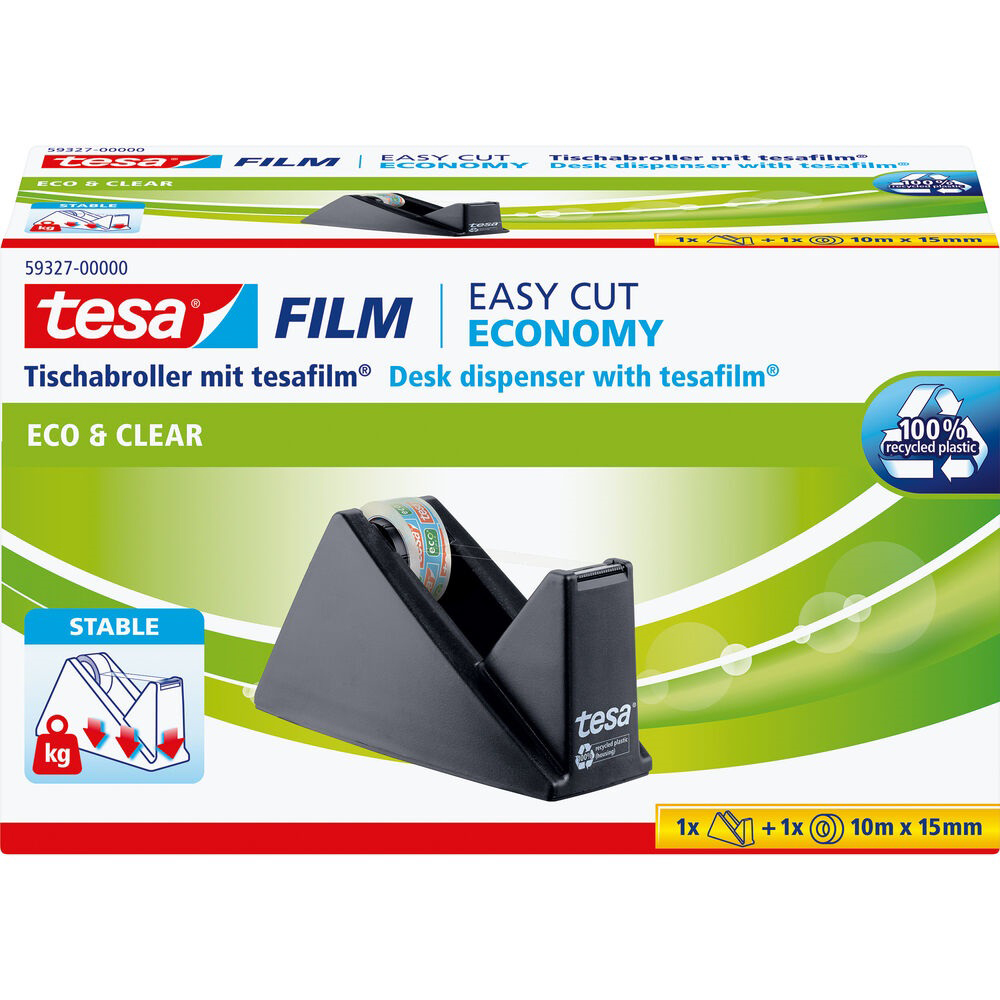 tesa Tischabroller ecoLogo Verpackung Vorderseite  von dem tesa Tischabroller ecoLogo