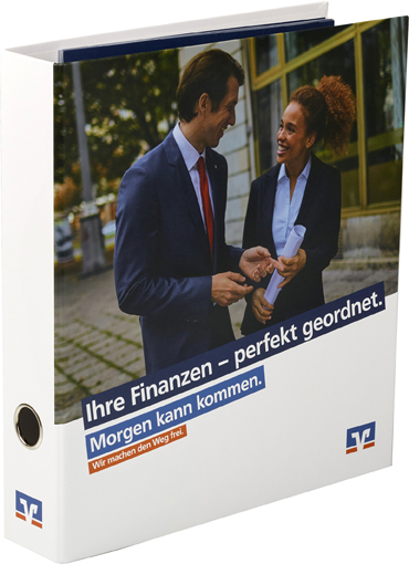Dokumenten Ordner Weiß blau Morgen kann kommenDokumenten Ordner