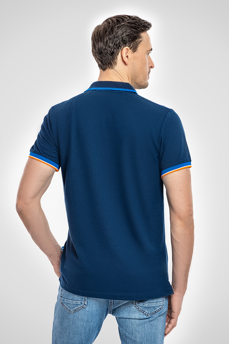 Poloshirt Herren blau