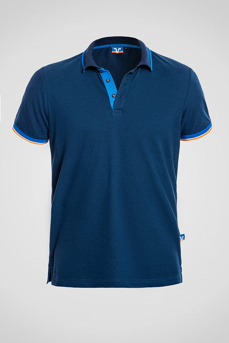 Poloshirt Herren blau