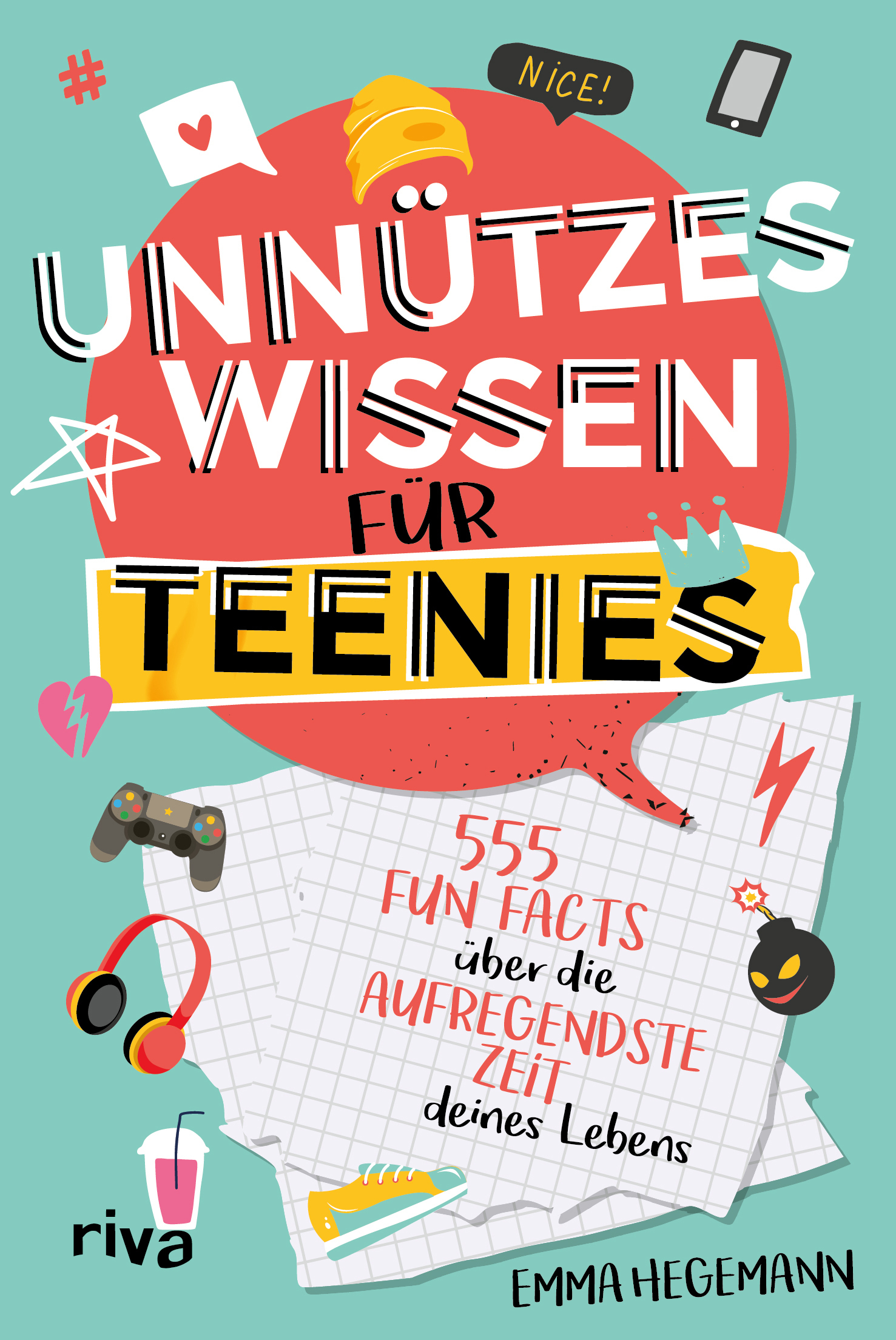 Unnützes Wissen für Teenies Cover von vorne Unnützes Wissen für Teenies