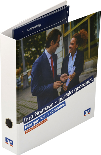 Dokumenten Ordner Weiß Blau Morgen kann kommen Dokumenten Ordner