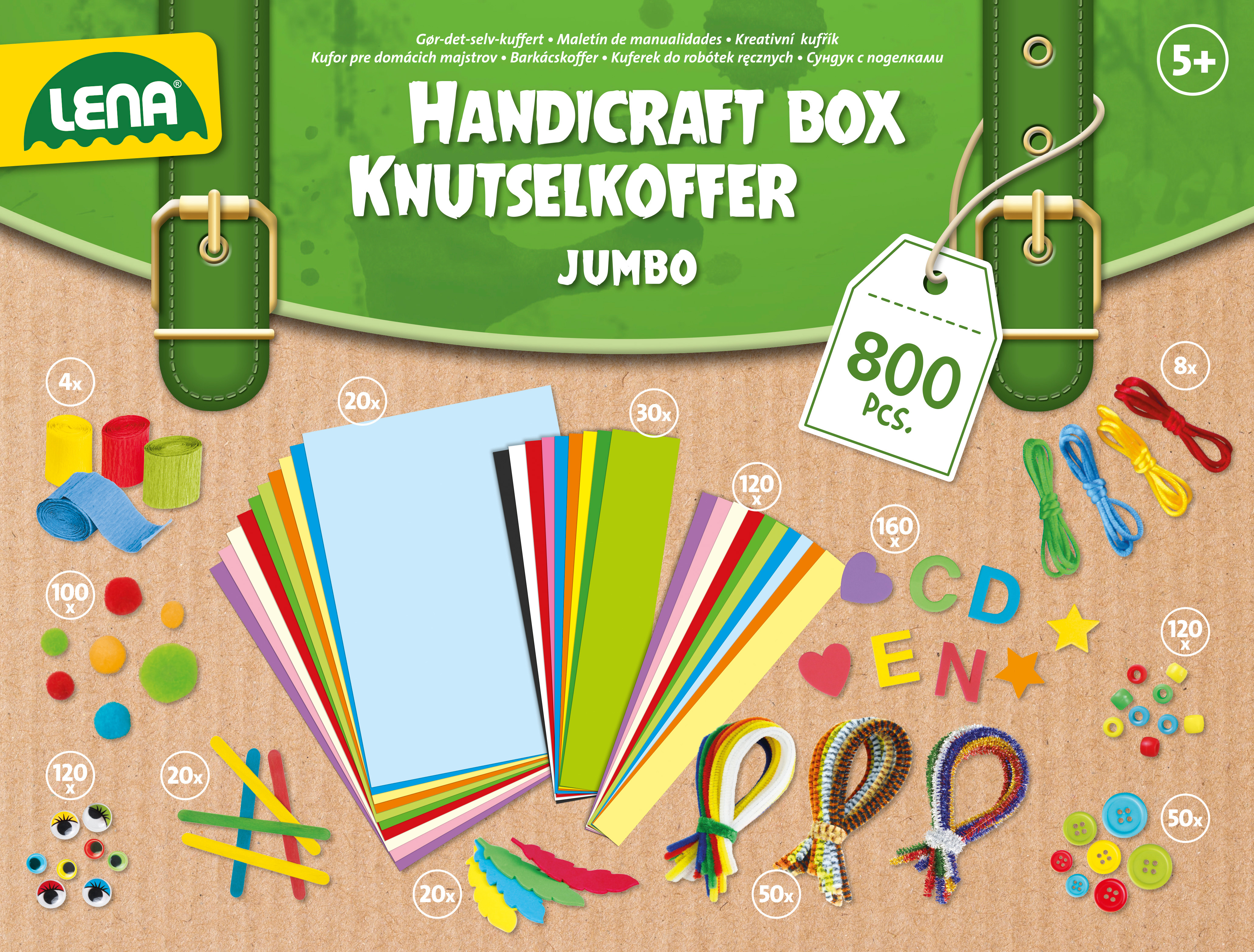 Bastelkoffer Rückansicht Bastelkoffer Jumbo - 800 Teile