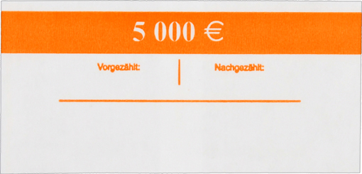 Geldscheinbanderole 100 x 50 EUR Geldscheinbanderole Frontansicht