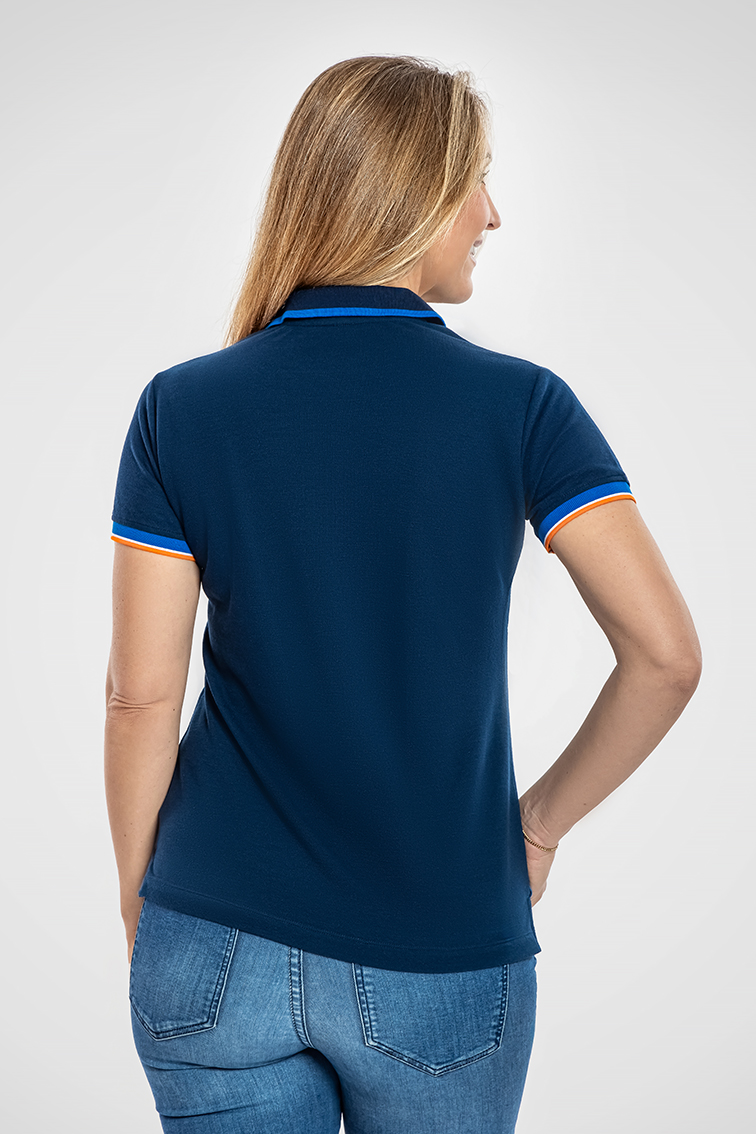 Poloshirt Damen blau