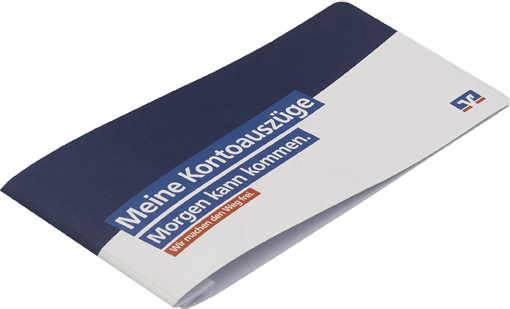 Kontoauszugsmappe Meine Kontoauszüge Blau Weiß