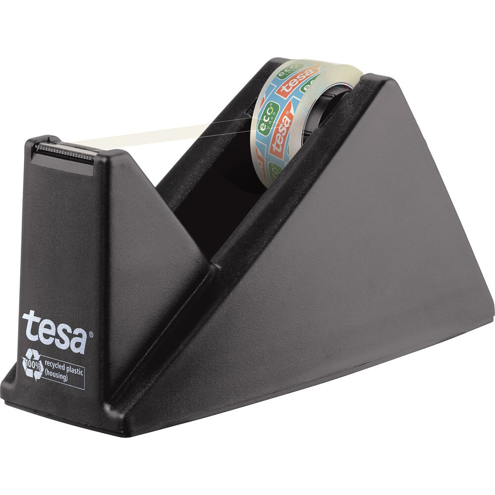 tesa Tischabroller ecoLogo Schwarzer Tischabroller