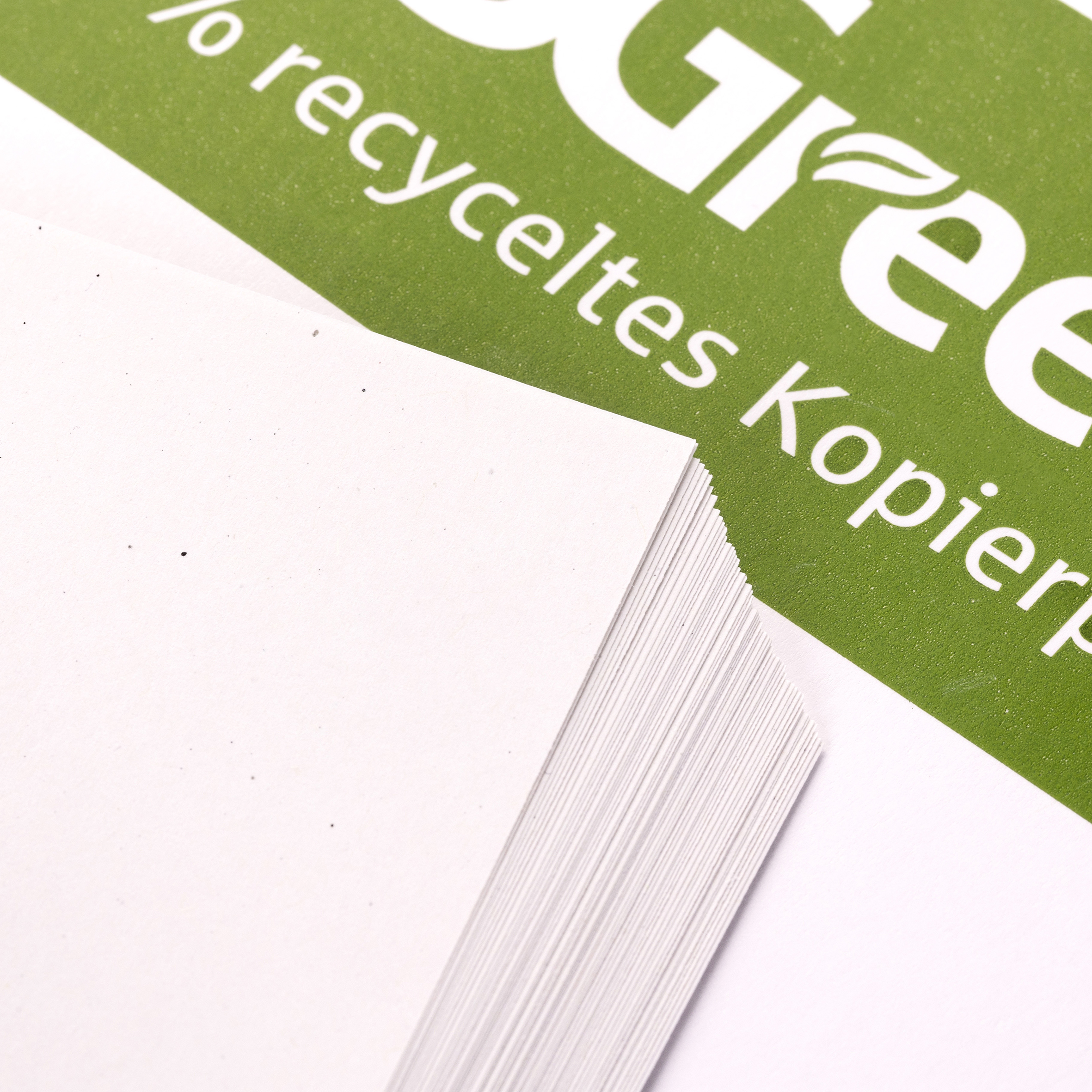 Kopierpapier SGreen Nahaufnahme Kopierpapier SGreen