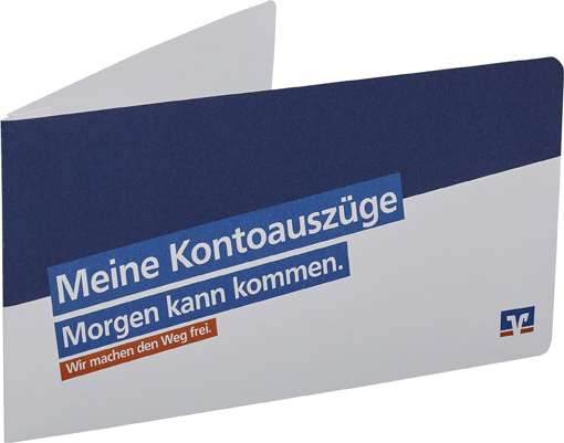 Kontoauszugsmappe Meine Kontoauszüge Blau Weiß