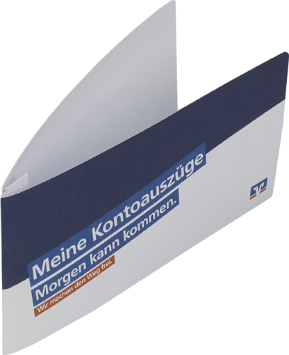 Kontoauszugsmappe Meine Kontoauszüge Blau Weiß