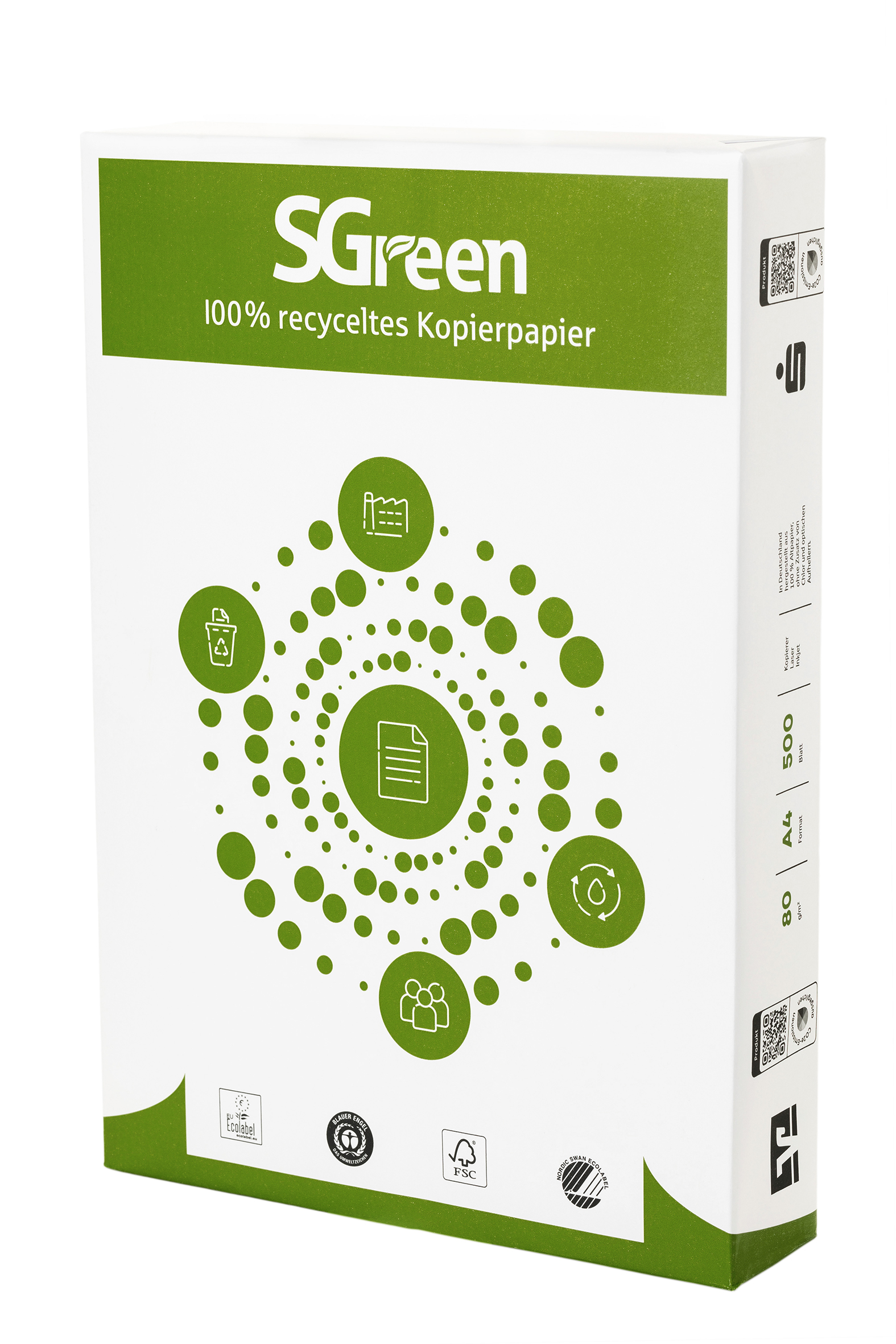 Kopierpapier SGreen Vorderansicht Kopierpapier SGreen