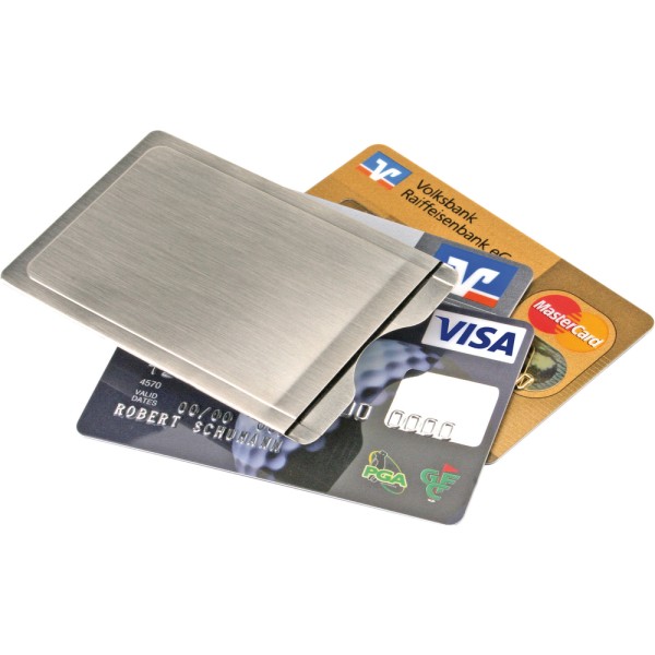 Kartenhülle Edelstahl mit NFC Schutz